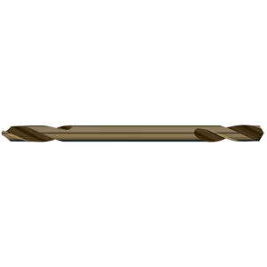 9D11CO - Alpha Tools Bronze-colored twist drill bit laid horizontally on a white background, showing its helical flutes and cutting edges.