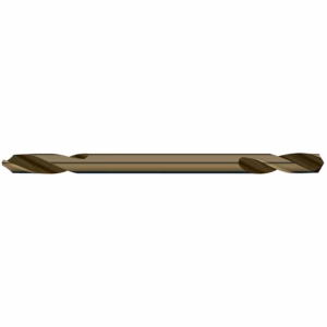 9D30CO - Alpha Tools Long metal twist drill bit with helical flutes lying horizontally.