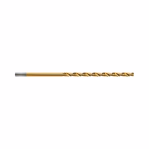 9ELI1364 - Alpha Tools Gold-coated twist drill bit photographed horizontally against a white background