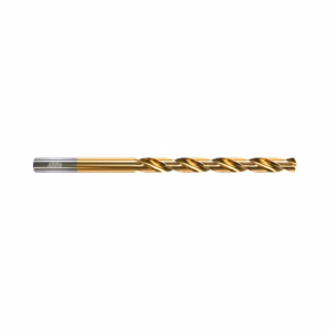 Gold-coated twist drill bit designed for metal drilling