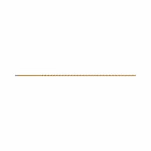 Long, slender gold-colored rod with a knurled midsection stretching horizontally across a white background. (informative)