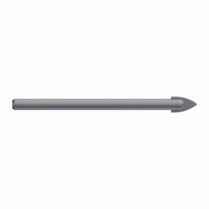 Gray pen-like tool with a pointed metal tip at the end
