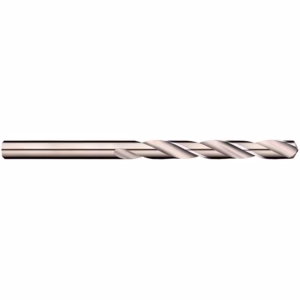 Twist drill bit with spiral flutes and cylindrical shank, a cutting tool for drilling holes in metal or wood (machining bit).