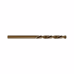 Gold-coated twist drill bit for metal drilling (long, spiraled flute)