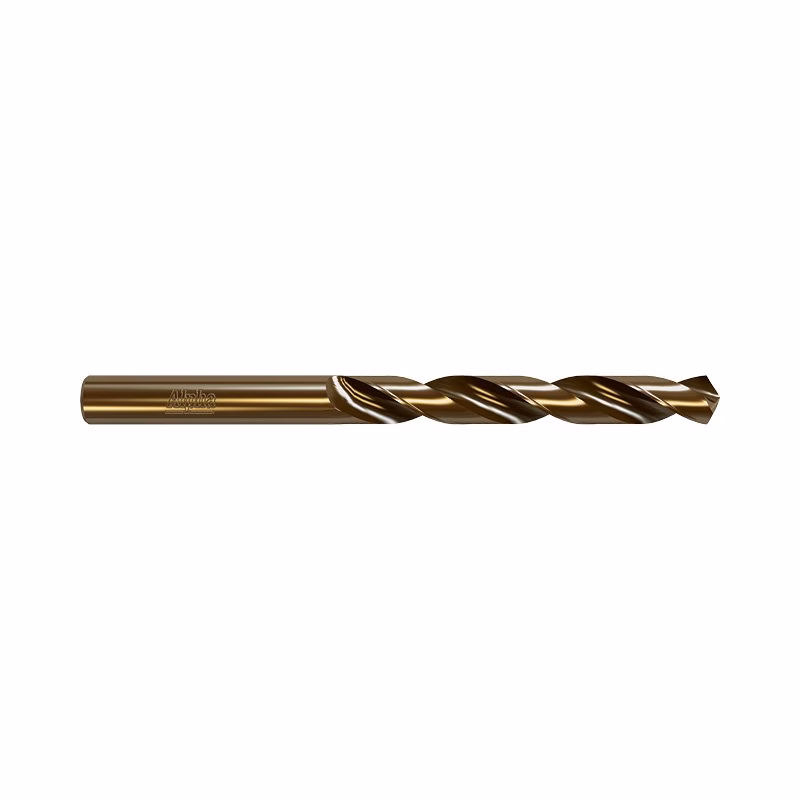9LI716CO - Alpha Tools Bronze-colored twist drill bit with helical flutes shown horizontally
