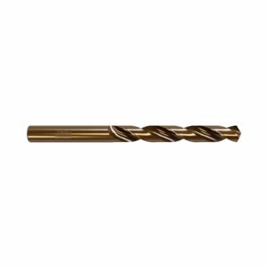 Gold titanium-coated twist drill bit for metalworking