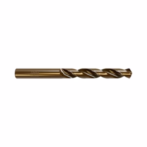 Gold-colored twist drill bit for drilling metal
