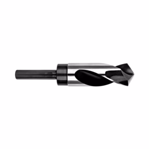 Twist drill bit with spiral flutes and cylindrical shank, viewed from the side.