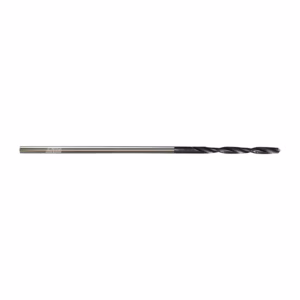 Long twist drill bit made of metal for drilling holes in metal or wood