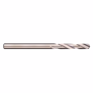 Twist drill bit made of metal with helical flutes for cutting holes