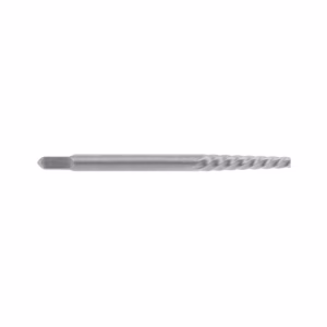 Twist drill bit with a sharp tip and helical flutes for drilling holes.