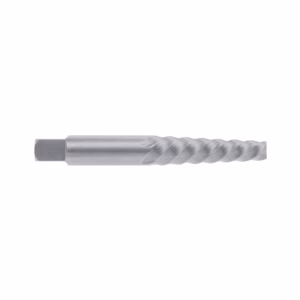 Twist drill bit with a square shank and spiraled cutting flutes, used for drilling metal or wood