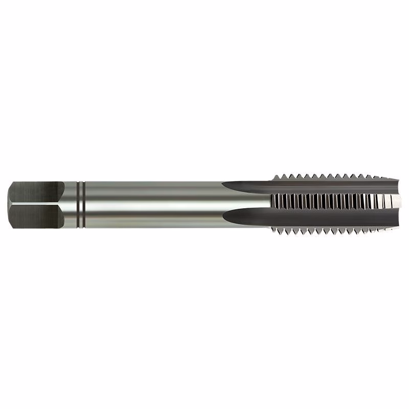 BSPFCI12 - Alpha Tools Metal threading tap with helical cutting flutes, used to cut internal threads in metal pieces.