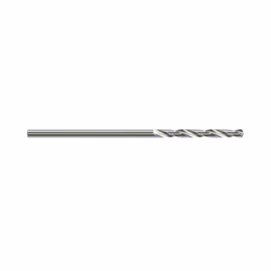 Twist drill bit made of metal with helical flutes for drilling holes in metal or wood.