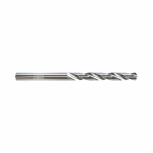 Shiny twist drill bit with helical flutes, a machining cutting tool for drilling holes in metal or wood