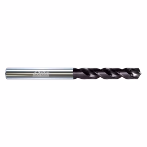 Cobalt drill bit with twisted flutes and a silver shank labeled Alpha