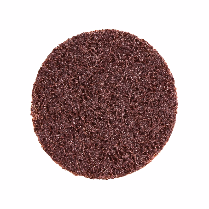 CGSP50M_2 - Alpha Tools Dark brown circular scouring pad with rough fibers for heavy cleaning on pots and pans