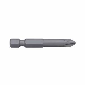 Metal screwdriver bit with hex shank and a star/Torx-style tip for driving screws