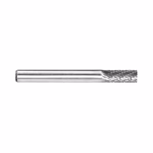 Long metal cylindrical tool with a knurled, textured grip on one end