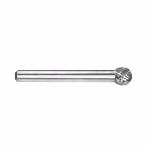 Long silver metal rod with a faceted ball-shaped tip on the right side.