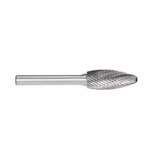 Metal cylindrical milling cutter with spiral flutes (end mill) used for cutting or shaping materials