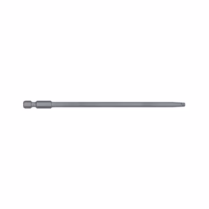 Precision screwdriver with a short grip and long slim shaft for small screws.
