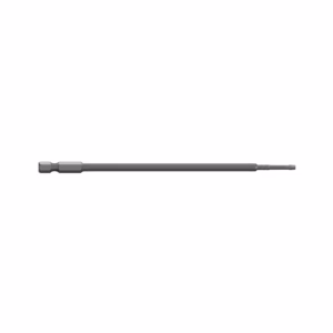 Long screwdriver-like tool: slim metal shaft with a hexagonal handle on the left and a small tip on the right