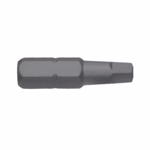 Double-ended hex screwdriver bit for Allen screws.