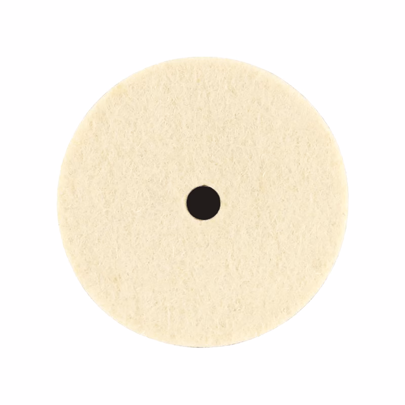 GFPD50_3 - Alpha Tools Beige circular pad with a black central hole, seen from above (polishing/buffing pad).