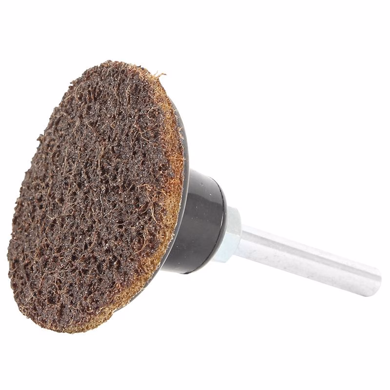 GSP50EC_3 - Alpha Tools Circular abrasive polishing disc mounted on a rotary tool shank for grinding or finishing surfaces