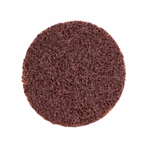 Round, dark red abrasive scouring pad for cleaning andSurface prep (sanding)