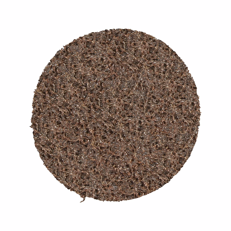 GSP75C - Alpha Tools Brown circular abrasive scouring pad used for cleaning dishes and surfaces.