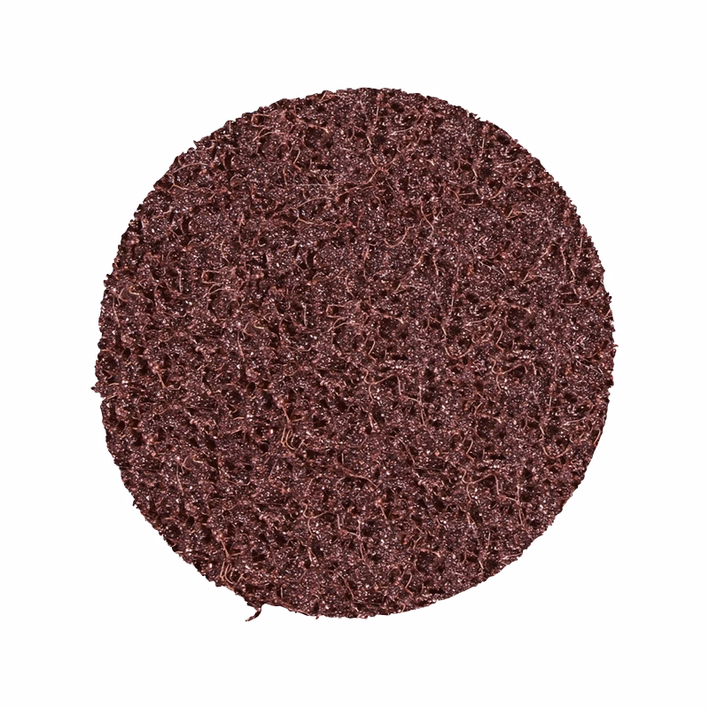 GSP75M - Alpha Tools Brown circular abrasive scrubbing pad with a rough textured surface.