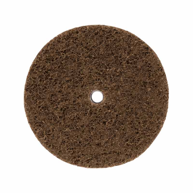 GTKSP75C_3 - Alpha Tools Brown circular sanding disc with a central mounting hole for attachment to a tool.