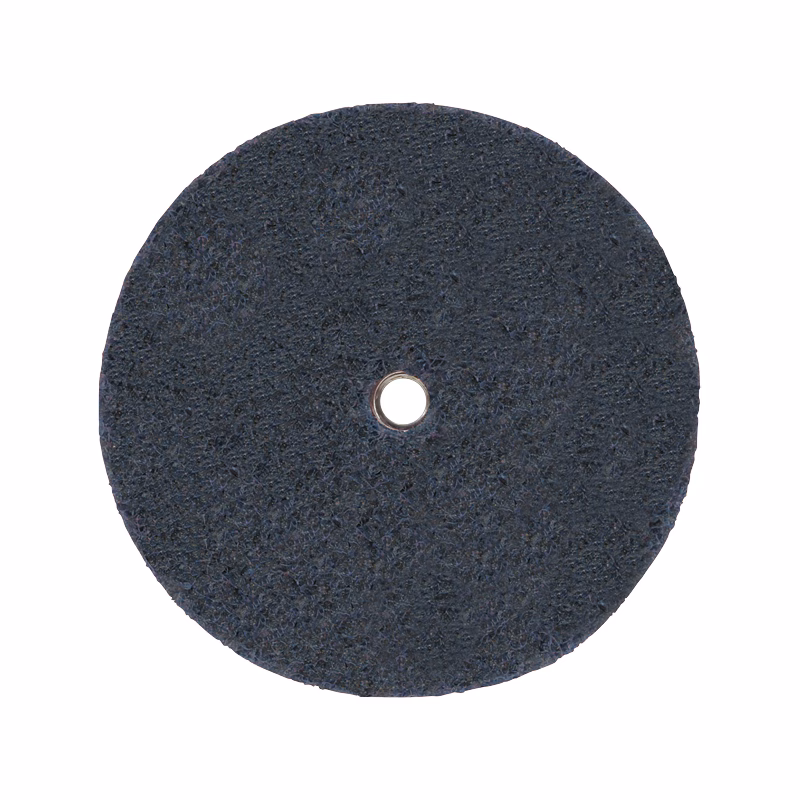 GTKSP75F_3 - Alpha Tools Circular black abrasive grinding disc with a central mounting hole for attachment to a power tool (grinder)