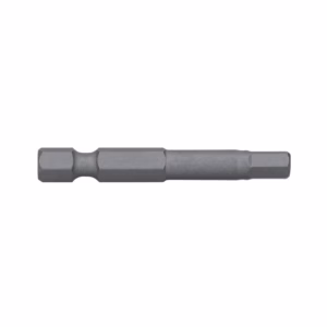 Long metal hex-bit rod with hex-shaped ends, likely a double-ended screwdriver bit or bit shaft accessory on a white background