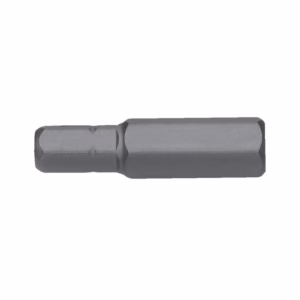 Metal screwdriver bit with a hex shank, shown in a neutral gray.