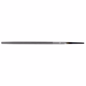 Long knurled-metal file with a tapered dark tip, likely a needle/file used for precision shaping