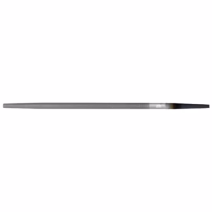 Long, slender precision hobby knife with a knurled metal handle and a sharp black blade at the end.