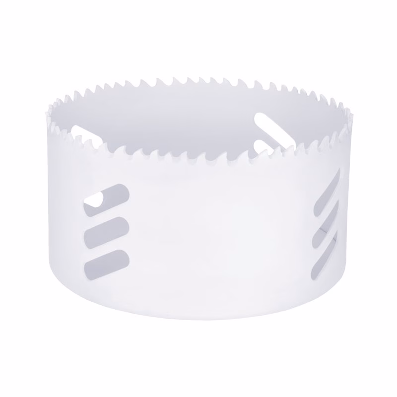 HSV127_2 - Alpha Tools White circular pastry ring with a jagged top edge and cutout handles, used to shape dough or batter into rings.