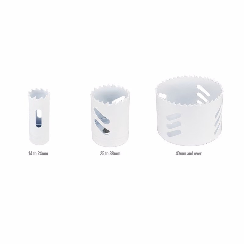 HSV177_2 - Alpha Tools Set of three metal cookie cutters in increasing sizes with jagged rims, labeled 14–24 mm, 25–38 mm, and 40 mm and over.