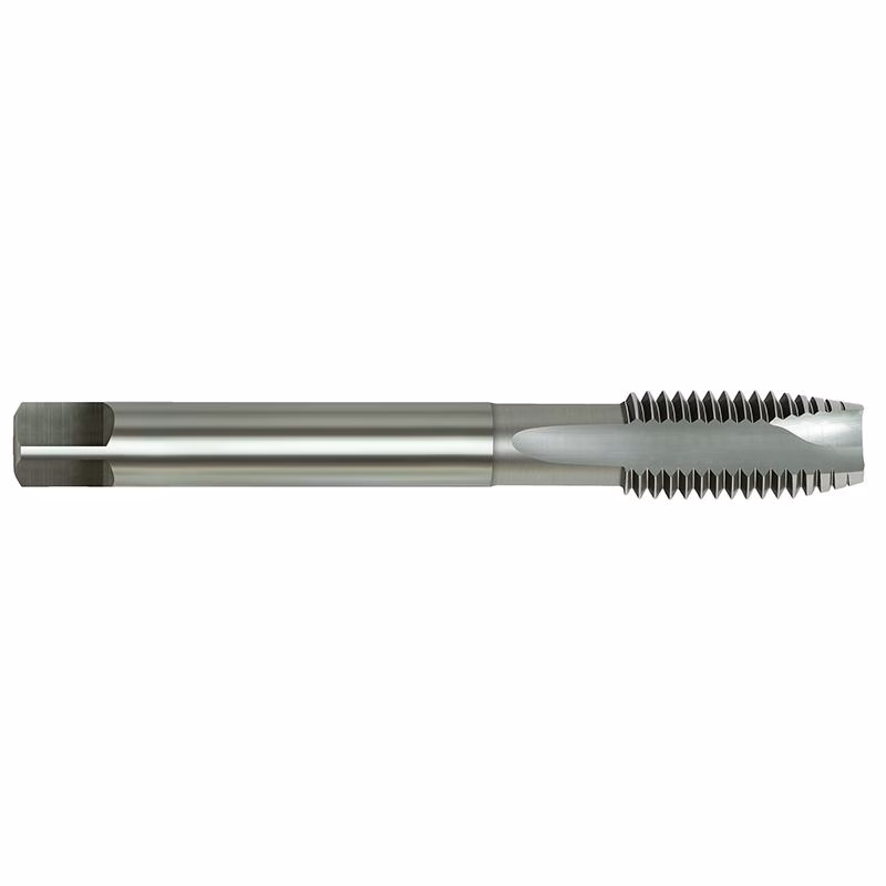 MCESP140 - Alpha Tools Long metal threading tap for cutting internal threads, shown horizontally on a white background