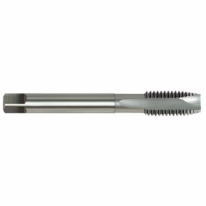 Thread milling cutter with spiral flutes at the tip and a smooth cylindrical shank for mounting on a machine
