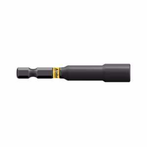 Screwdriver bit inserted into a dark handle, with a yellow Alpha label on the shaft