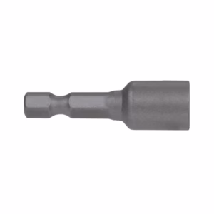Hex-shank socket adapter with a larger cylindrical end (connects a hex bit to a socket).