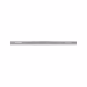 Thin gray horizontal slider bar with a small central notch