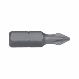 Torx screwdriver bit with a hex shank, metallic gray.
