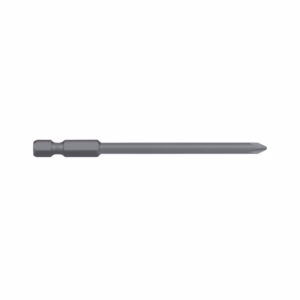 Long screwdriver bit with a hex-shaped base and a slim, pointed shaft