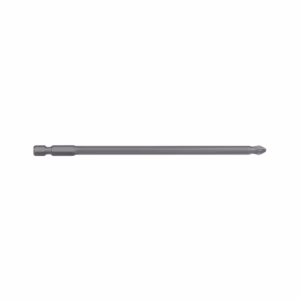 Long twist drill bit with a hex shank for use in drills.