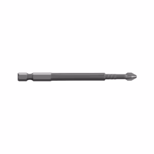 Interchangeable screwdriver bit with a hex shank and a replaceable bit at the tip